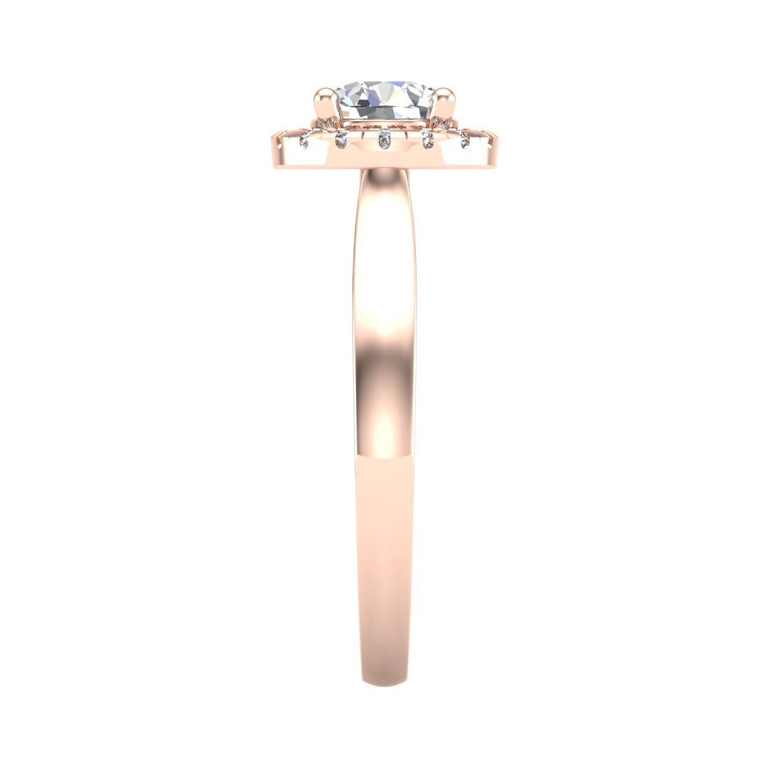 Gia Halo Engagement Ring